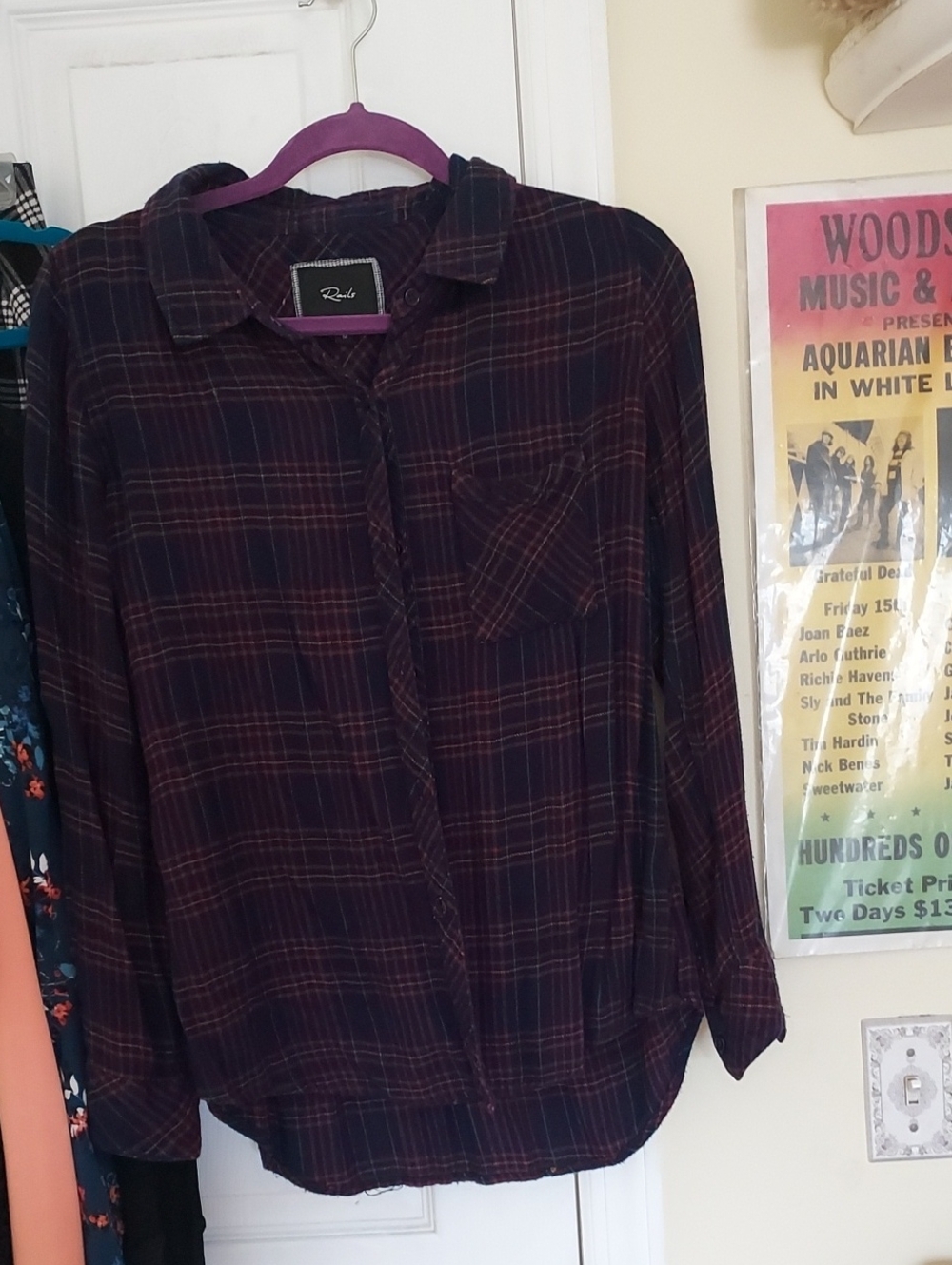 Rails Flannel Plaid Shirt Med